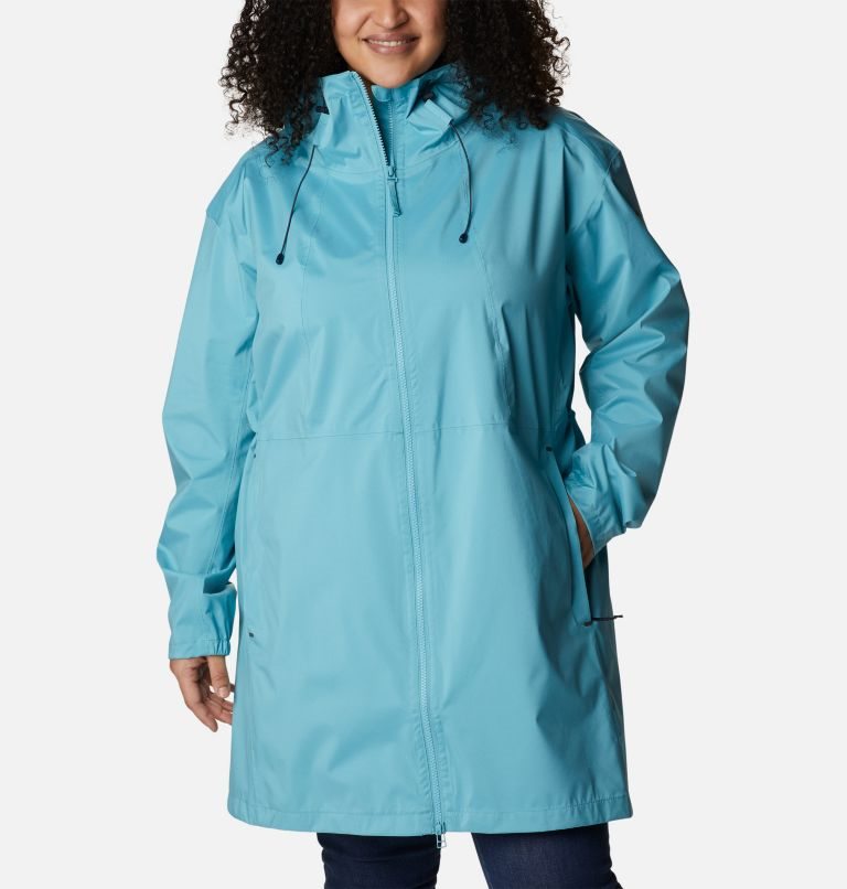 Women\'s Columbia Weekend Adventure Long Shell Jackets Turquoise | Plus Size CA-P5186